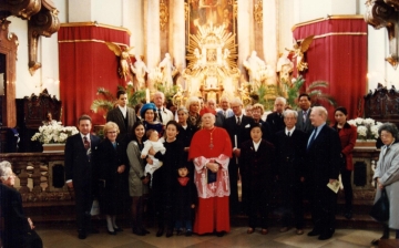 Taufe von Theo Kaminski in der Piaristenkirche