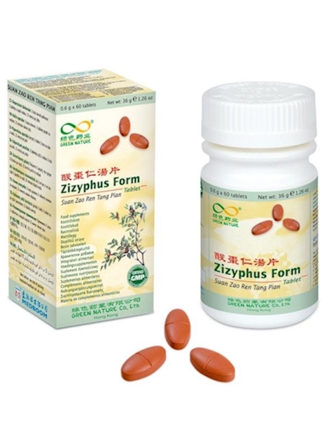 Zizyphus Form, Suan Zao Ren Tang Pian, 60 Pillen