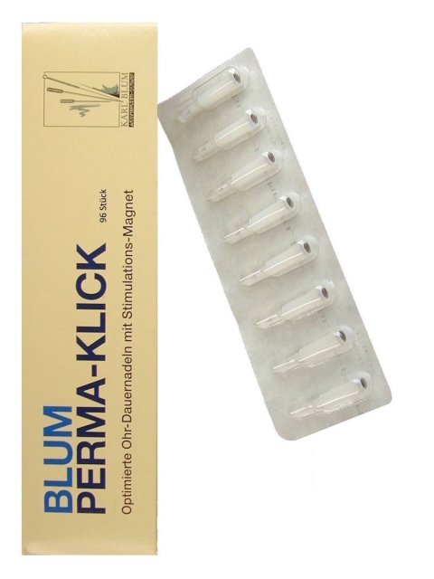 Blum Perma-Klick Ohrdauernadel Stahl, 96 Stk. inkl. Pflaster