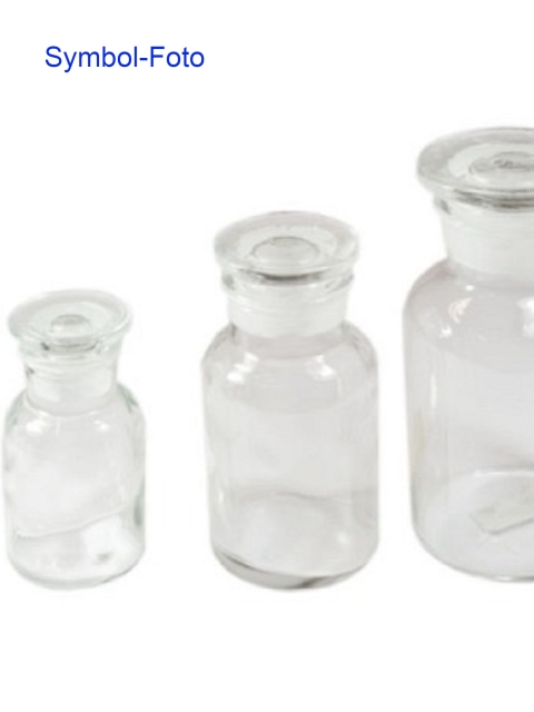 1000ml Apothekerglas weiß Steilbrustflasche mit Glasstopfen