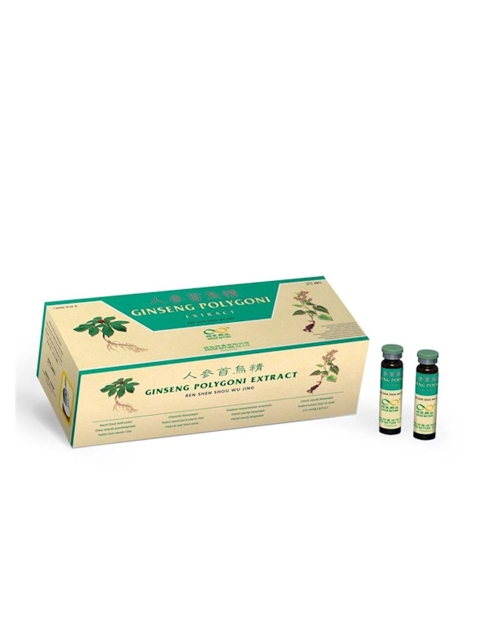 Ginseng Polygoni Extract 30 Fläschchen mit 10 ml. Ren Shen Shou Wu Jing