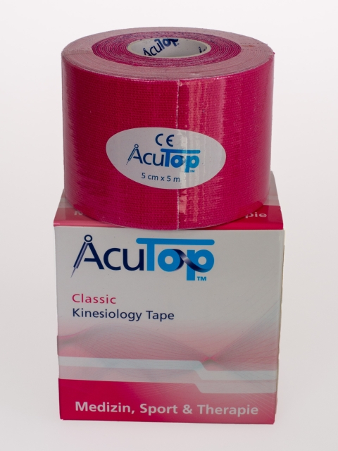 AcuTop Kinesiology Tape, pink, 5cm breit und 5 Meter lang