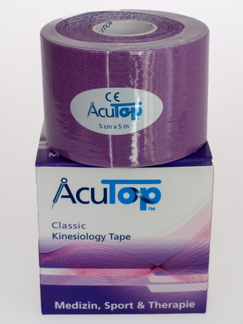 AcuTop Kinesiology Tape, lila, 5cm breit und 5 Meter lang
