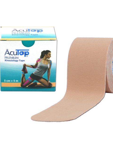 AcuTop Premium Kinesiology Tape, beige 5 cm x 5 Meter