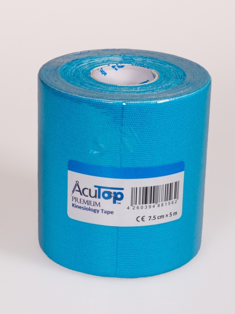 AcuTop Premium Kinesiology Tape, blau 7,5 cm x 5 Meter