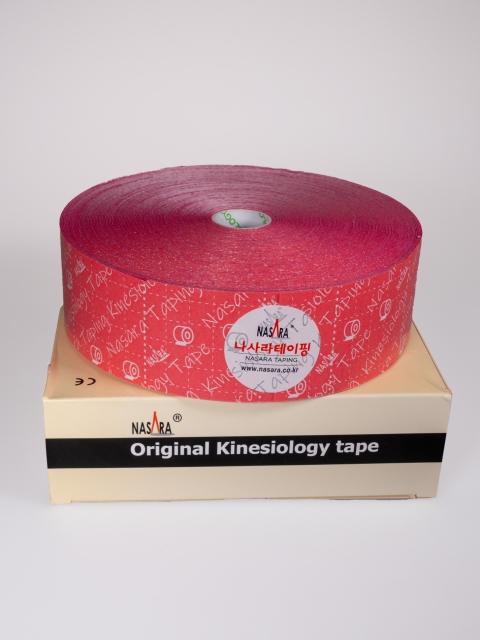 Nasara Kinesiologisches Tape, pink 5 cm x 32 m