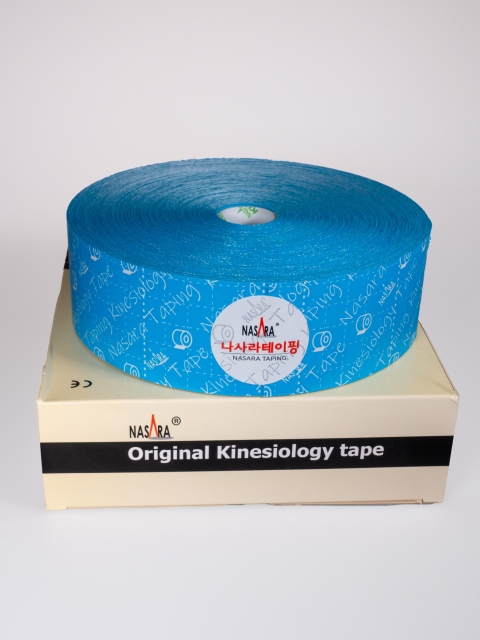 Nasara Kinesiologisches Tape, blau 5 cm x 32 m