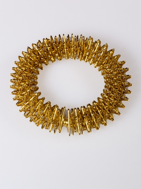 Finger-Reflexzonen Akupressurring Massagering, Gold Yin, groß