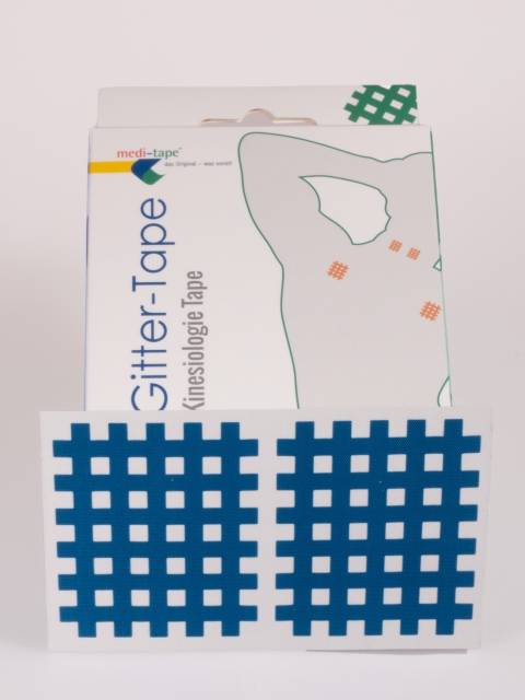 40 Stück 123 Gittertape Blau ca. 5,5 cm zu 4,5 cm