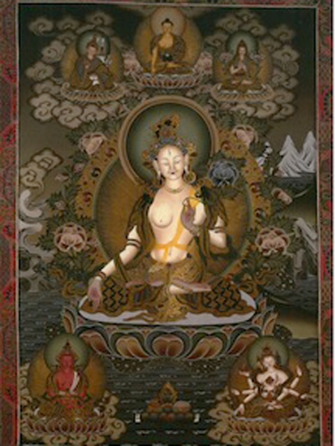 Kunstdruck Weisse Tara, ca. 44 x 32 cm