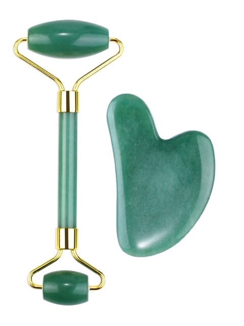 Beauty Roller und Gua Sha Set Grüner Aventurin - Beauty
