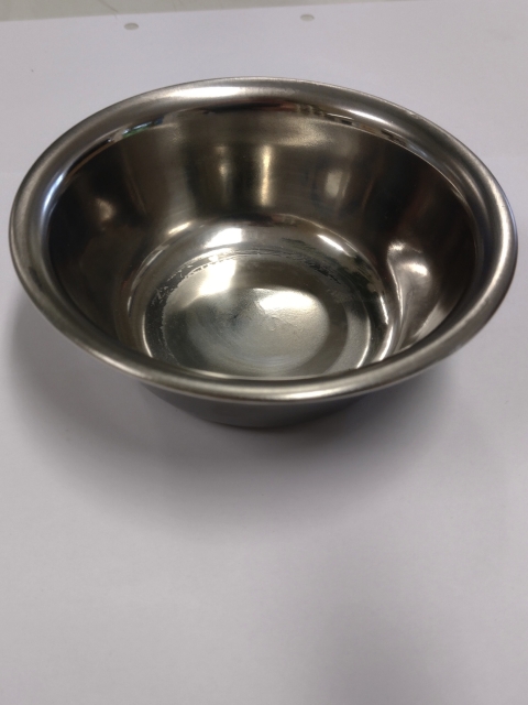 Grosse Abfalltasse tief aus Stahl, ca. 19,5 x 8,5cm