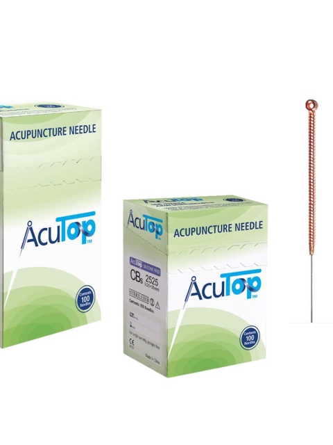 0,30 x 30mm AcuTop Nadel Typ CBS, Kupfergriff, silikonfrei, 100 Stück