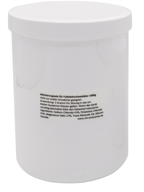 Aktivierungssalz für Hydrosana, Bioenergiser Detox Spa, Ion Cleanser und andere Fußbäder. 1000g