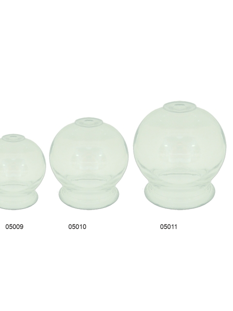 Dickwandiges Chinesisches Schröpfglas ca. 6,5 x 9cm