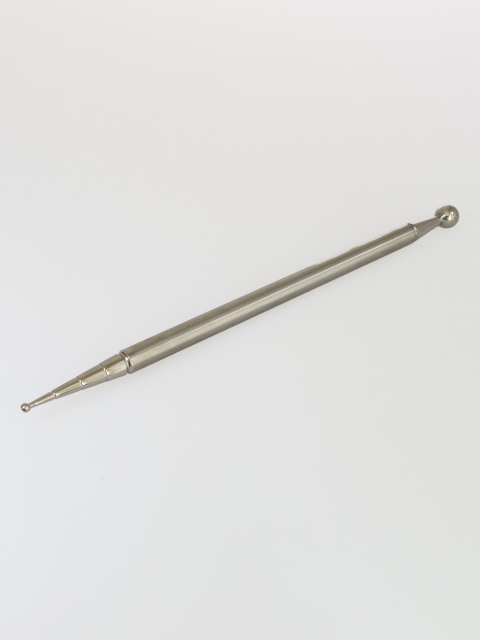 Massage Segmentsonde Edelstahl Länge ca. 200 mm, Kopfgröße ca. 10 mm hinten und ca. 3 mm vorne