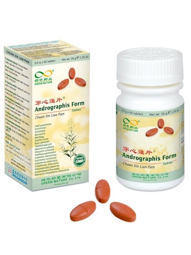 Andrographis Form, Chuan Xin Lian Pian 60 Pillen