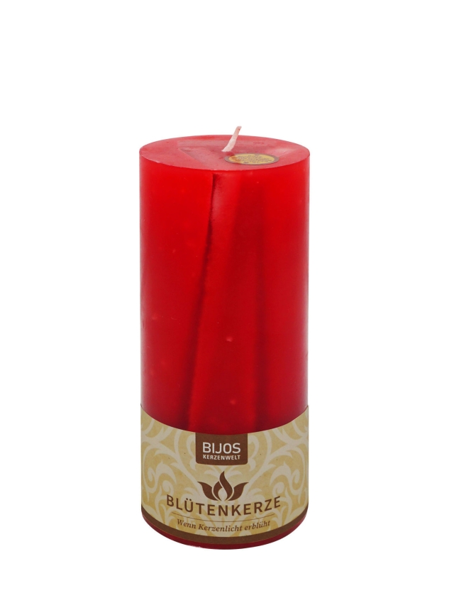 Blütenkerze Rot GR.1 19 cm