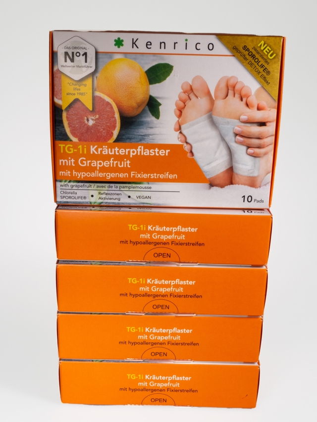 Kenrico TG-1i Grapefruitpflaster, 50 Stück Packung mit medizinischen Easytouch Fixierstreifen