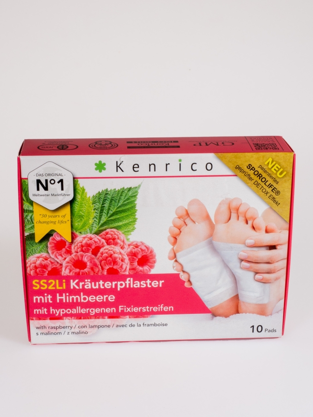 Kenrico SS2Li Himbeerpflaster, 10 Stück Packung mit medizinischen Easytouch Fixierstreifen