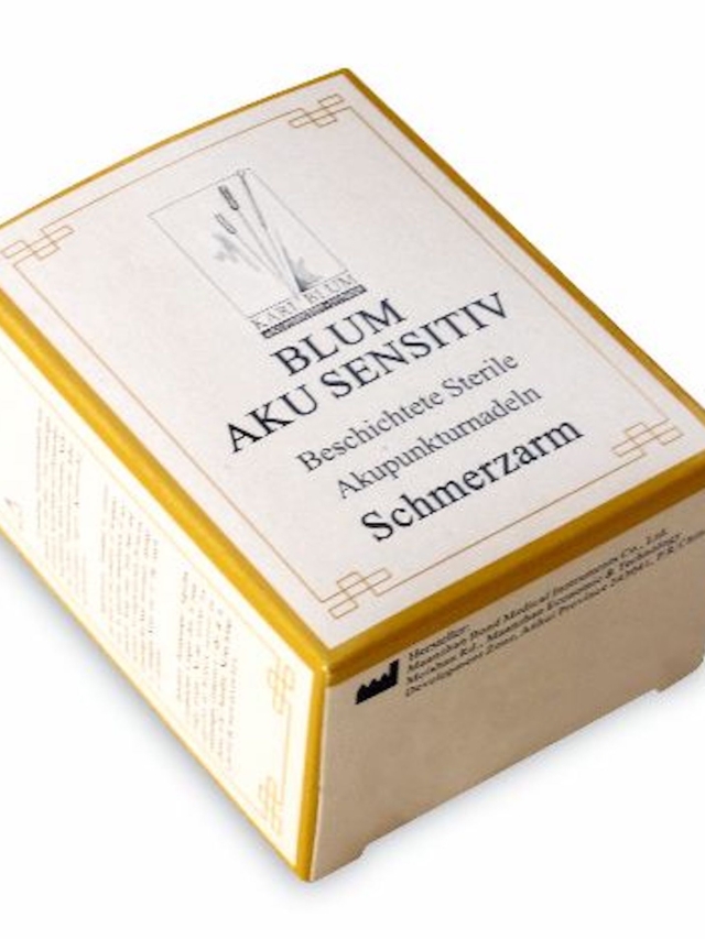 0,25 x 40mm Blum Aku Sensitiv schmerzarm mit Führungsröhrchen, 100 Stück Packung