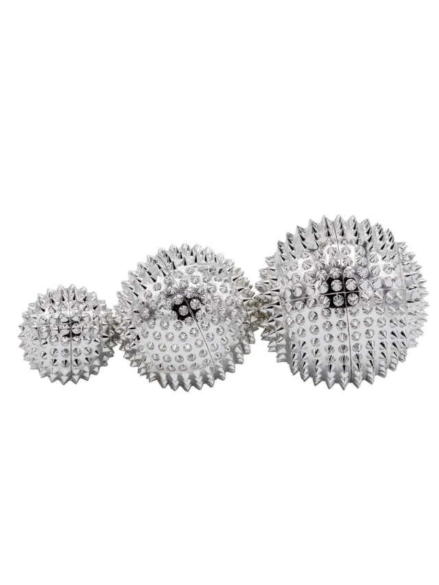 Magnetische Akupressurkugeln Set - Silber, 6 Stück