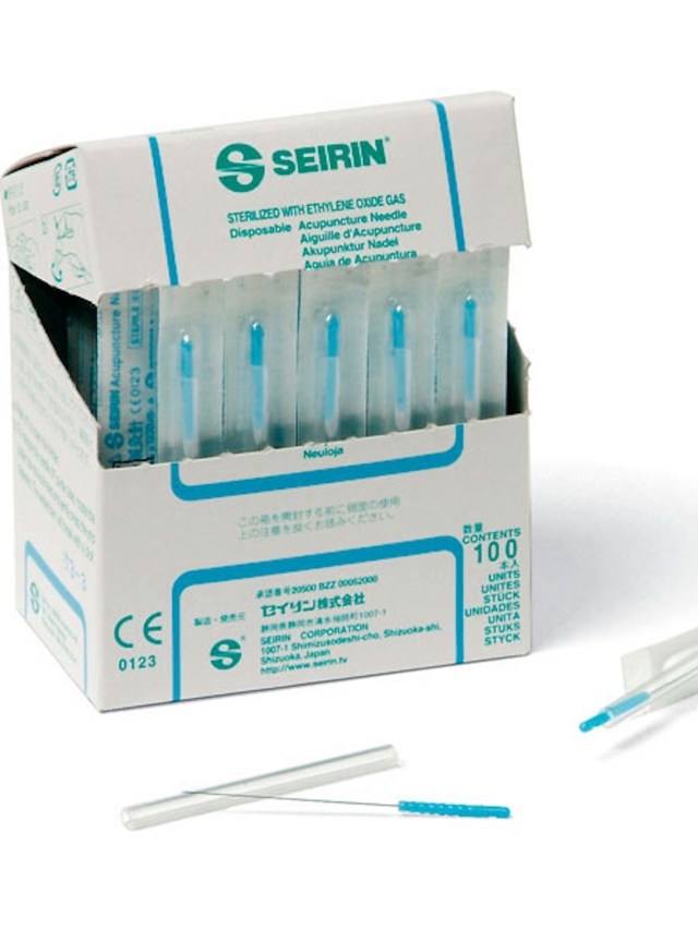 SEIRIN Akupunkturnadeln, J-Type 0,14 x 30mm, 100 Stück